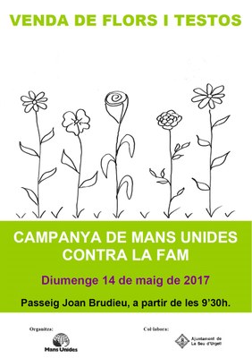 Venda solidària de flors i testos al passeig Joan Brudieu 