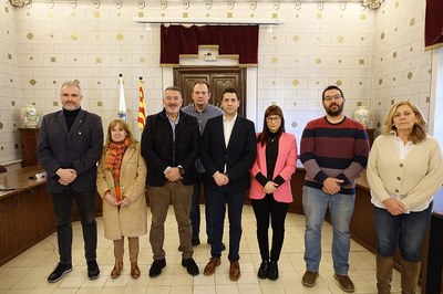 Visita del conseller d’Empresa i Treball de la Generalitat de Catalunya a l’Ajuntament de la Seu d’Urgell