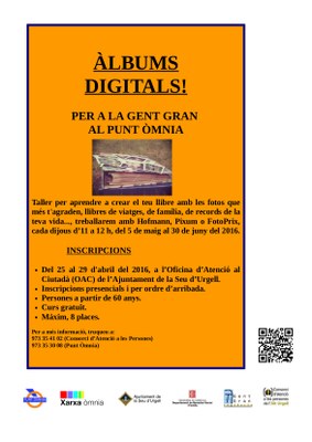 Taller d'àlbums digitals per a la gent gran 
