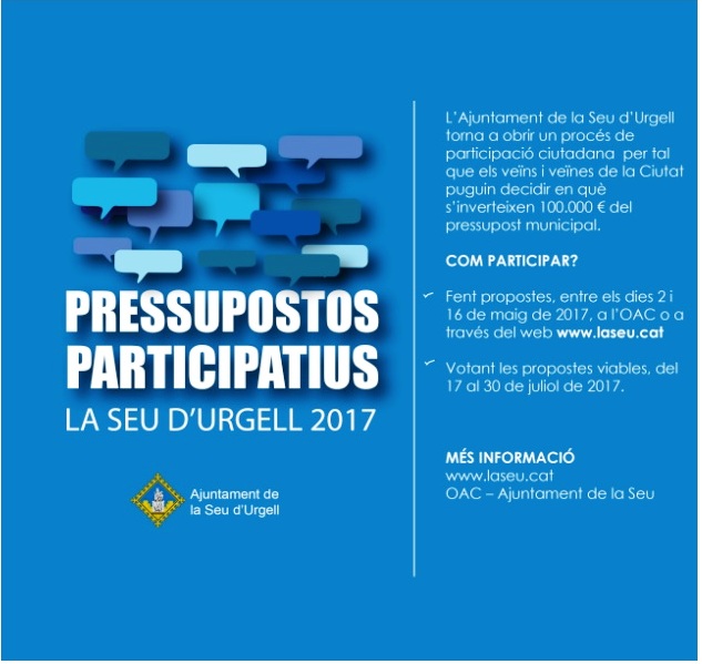 CARTELL PRESSUPOSTOS PARTICIPATIUS 2017